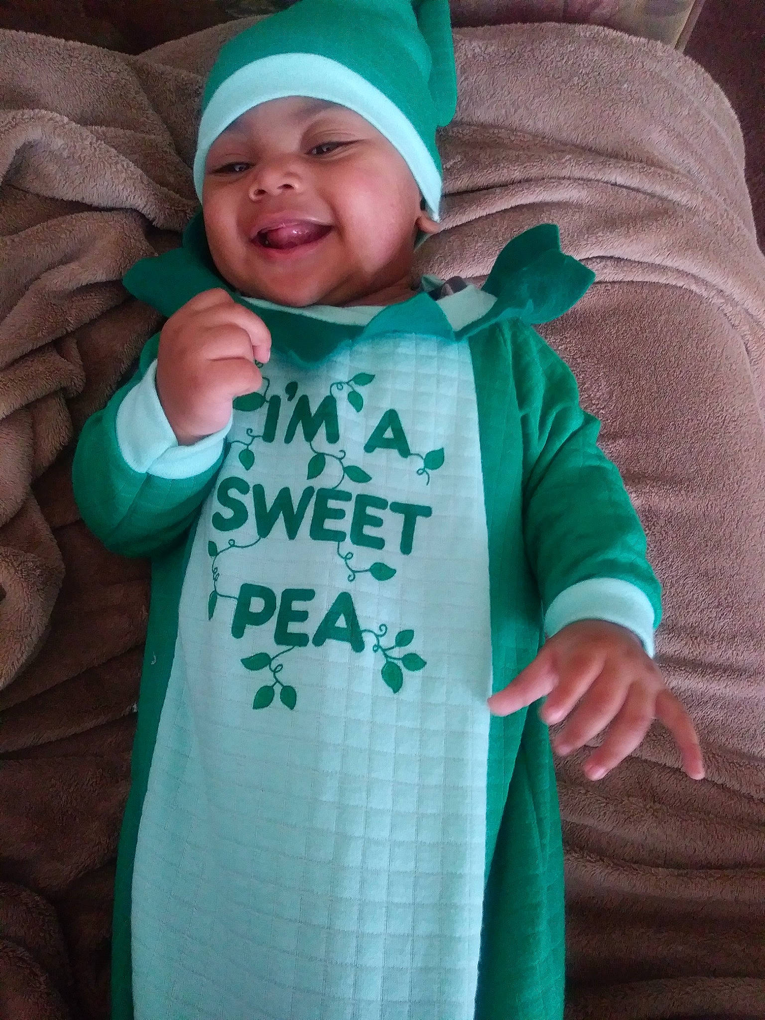 Solomon joined the competition — help win amazing prizes! child, clothing, cool, costume, day, facial_expression, fun, green, happiness, headgear, human, infant, joy, outerwear, person, product, purple, smile, standing, t_shirt