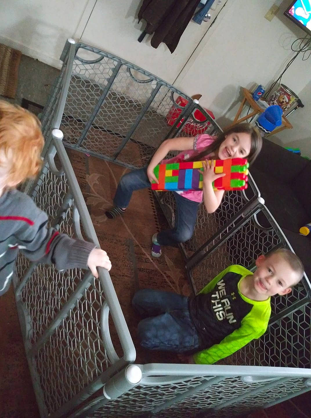 Jayda is registered to the contest to win money with this photo: baby_products, chair, child, comfort, eyewear, flooring, fun, human_leg, joy, knee, leisure, outdoor_play_equipment, person, play, recreation, room, sitting, swing, t_shirt, thigh