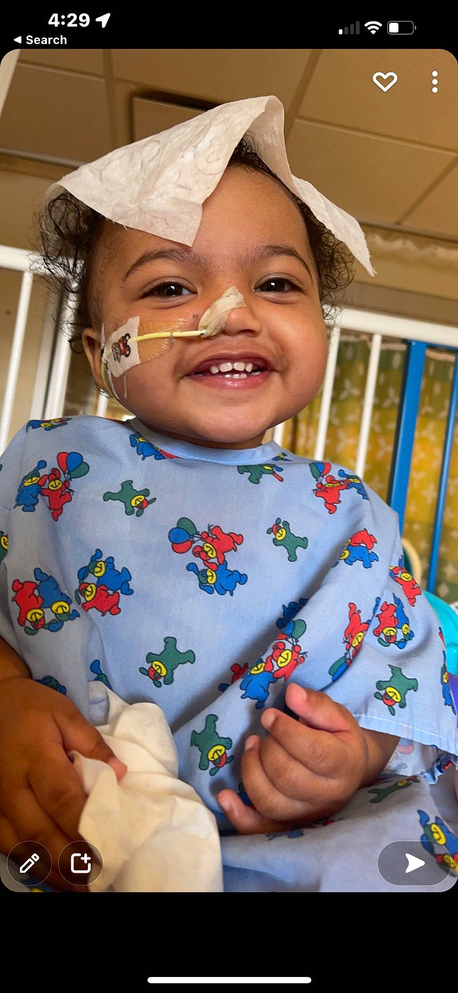 Kaylynn joined the competition — help win amazing prizes! blue, child, eye, face, facial_expression, finger, forehead, fun, gesture, hand, happy, head, headwear, joy, lip, nose, person, pink, skin, sleeve