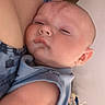 baby, sleeping, closeup, infant, person, skin, clothing, blue, cozy, rest, face, arm, comfort, nap, tired, head, soft, cuddle, indoor, blanket