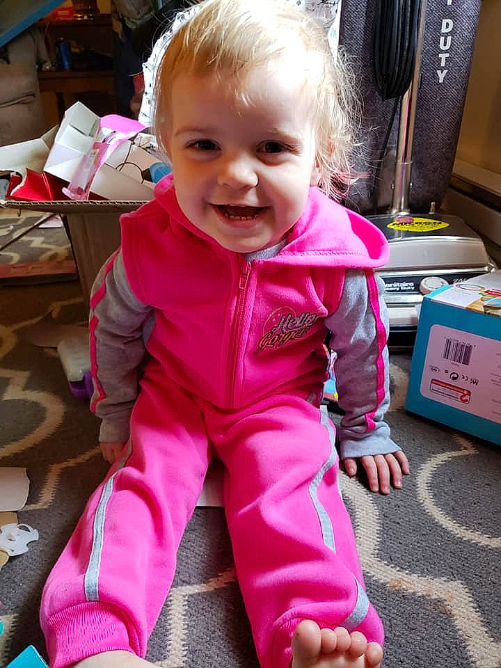 Viola joined the competition — help win amazing prizes! baby_products, child, day, fun, girl, infant, joy, magenta, outerwear, person, pink, play, product, sitting, skin, smile, textile, toddler