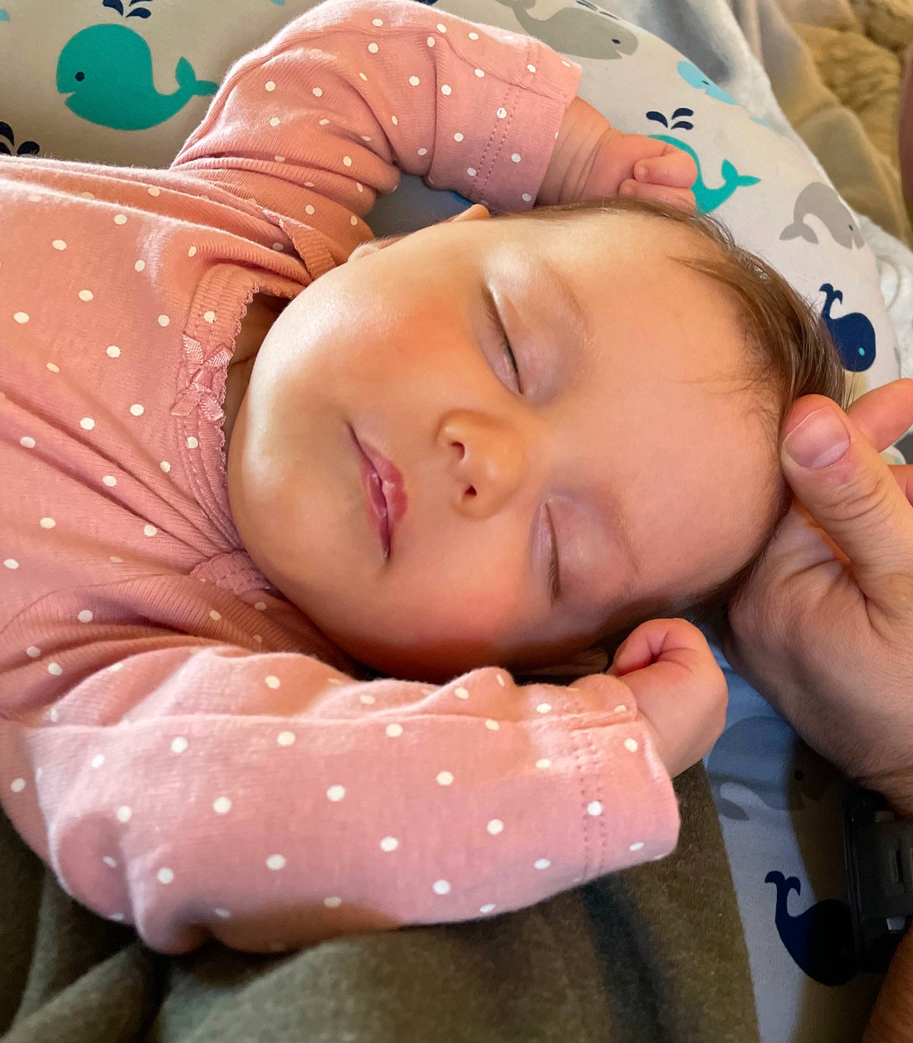 Adeline joined the competition — help win amazing prizes! baby, baby_toddler_clothing, cheek, child, chin, comfort, eyebrow, eyelash, facial_expression, finger, happy, head, iris, lip, mouth, neck, nose, person, pink, skin