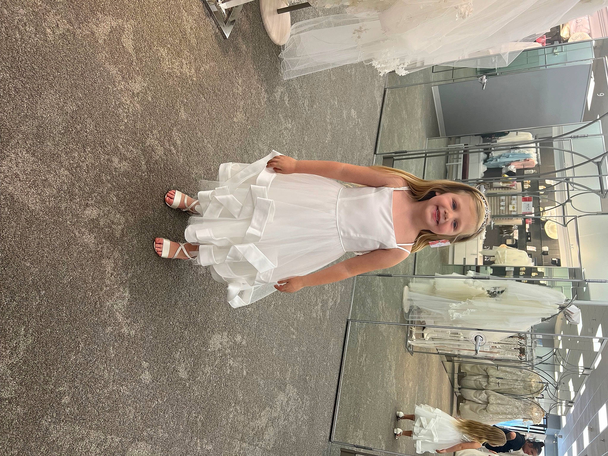 Makenlie joined the competition — help win amazing prizes! asphalt, elbow, engineering, fashion_design, flooring, fun, human_leg, joy, machine, person, thigh, wedding_dress, wrist