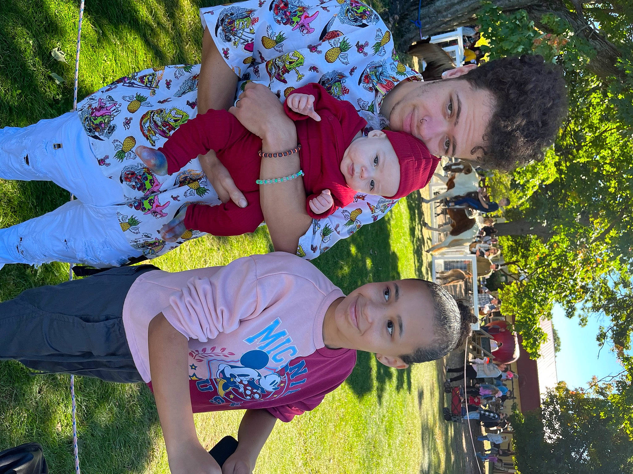 Willie joined the competition — help win amazing prizes! botany, child, event, fun, grass, green, happy, hat, headwear, joy, leisure, people_in_nature, person, pink, plant, recreation, red, shorts, t_shirt, thigh