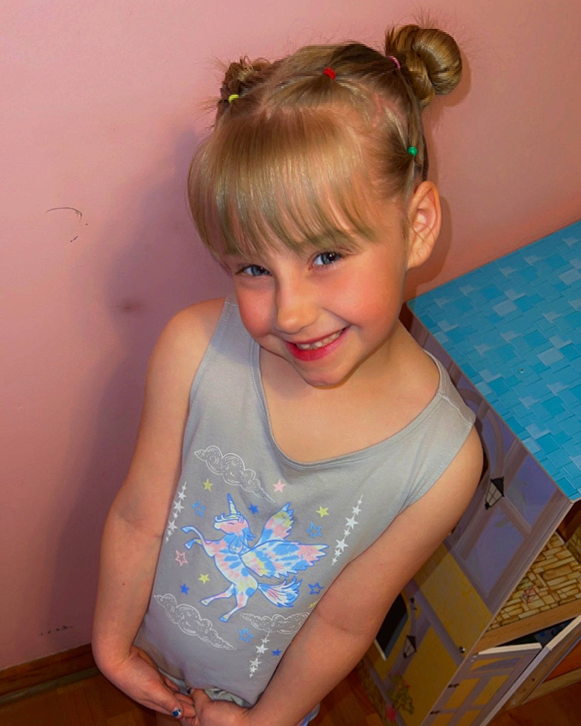 Kathryn joined the competition — help win amazing prizes! arm, beauty, blue, cheek, child, ear, facial_expression, fun, hair, hairstyle, happy, iris, joint, joy, long_hair, neck, person, skin, smile, standing