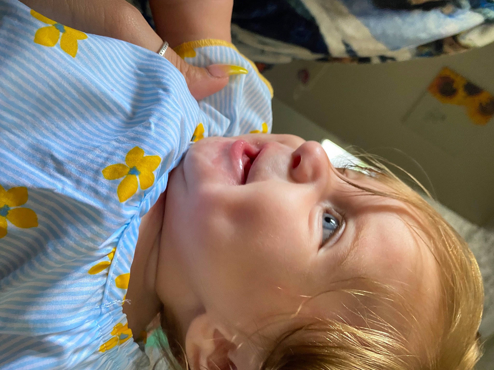 Novah is registered to the contest to win money with this photo: baby, bathing, cheek, chest, child, eye, eyelash, fun, grass, happy, leisure, mouth, muscle, neck, nose, person, plant, room, skin, toddler