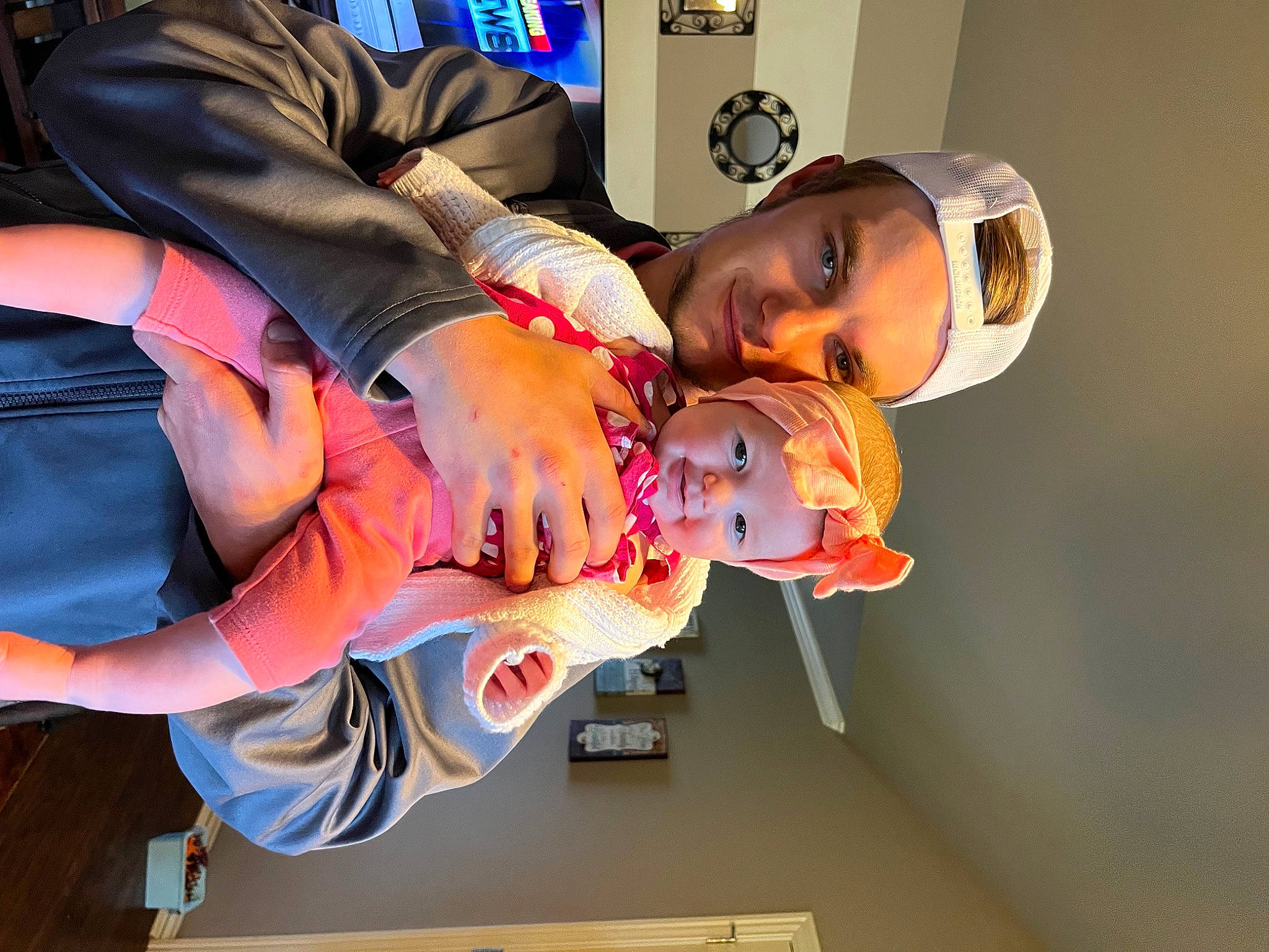 Daisy joined the competition — help win amazing prizes! baby, child, comfort, costume, elbow, event, eyewear, finger, fun, happy, hat, headwear, person, picture_frame, room, service, toddler, wrist