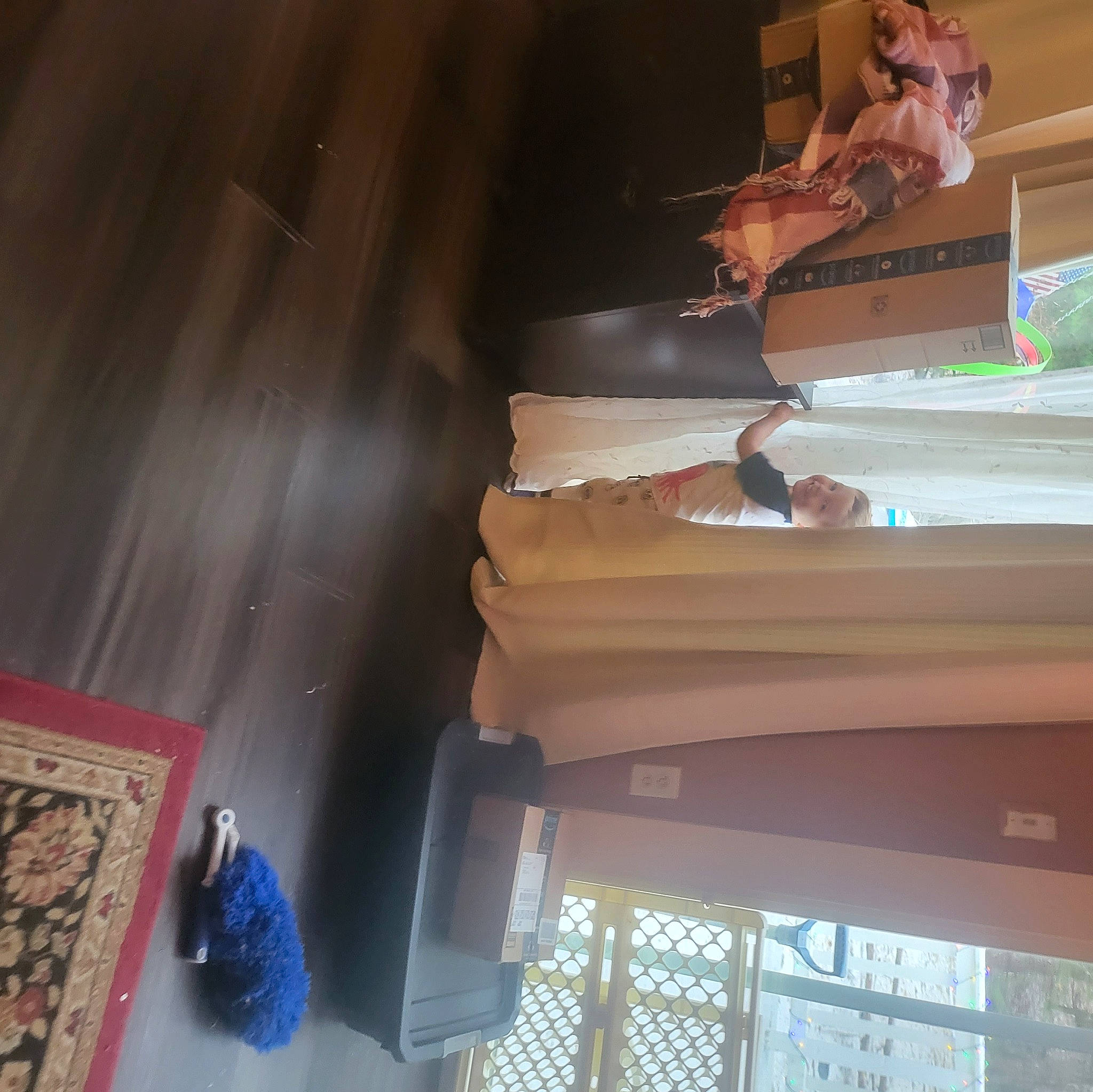 Michael is registered to the contest to win money with this photo: art, ceiling, flooring, fun, hardwood, joy, material_property, person, room, shade, tints_and_shades, toy, visual_arts, window, wood