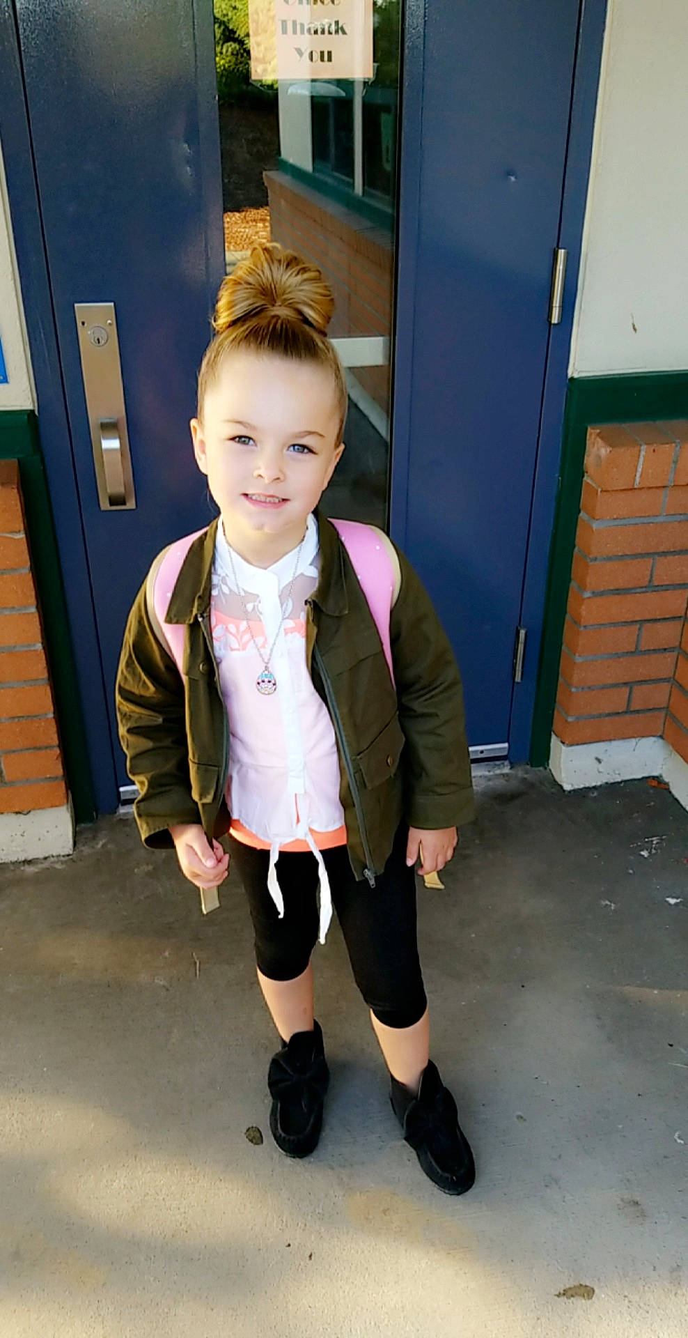 Rylin is registered to the contest to win money with this photo: boy, car, child, day, fun, girl, jeans, joy, outerwear, person, skin, smile, snapshot, standing, textile, toddler