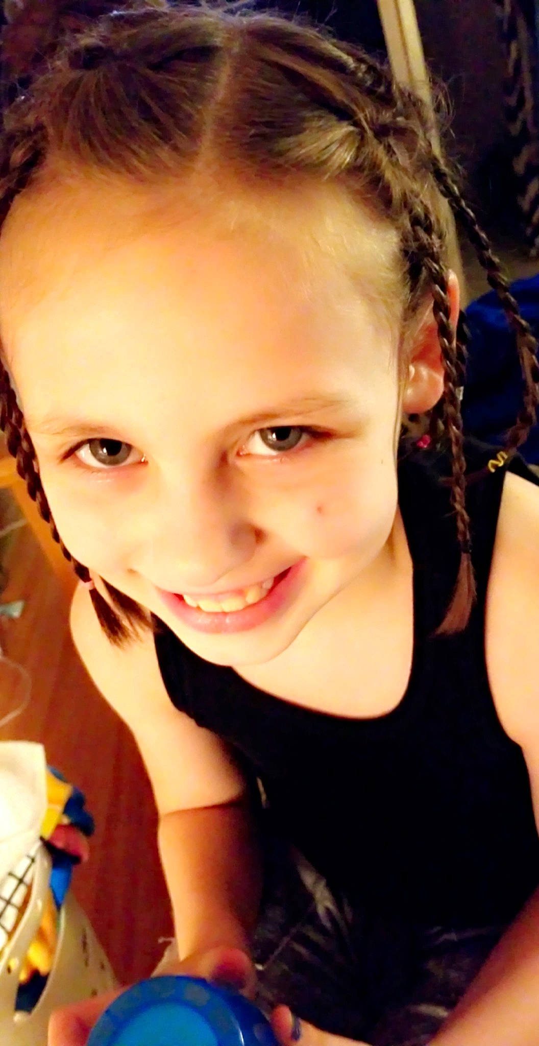 Nevaeh joined the competition — help win amazing prizes! brown_hair, cheek, child, child_model, chin, ear, eyebrow, face, forehead, girl, hair, hairstyle, head, human_hair_color, joy, long_hair, person, selfie, smile, toddler