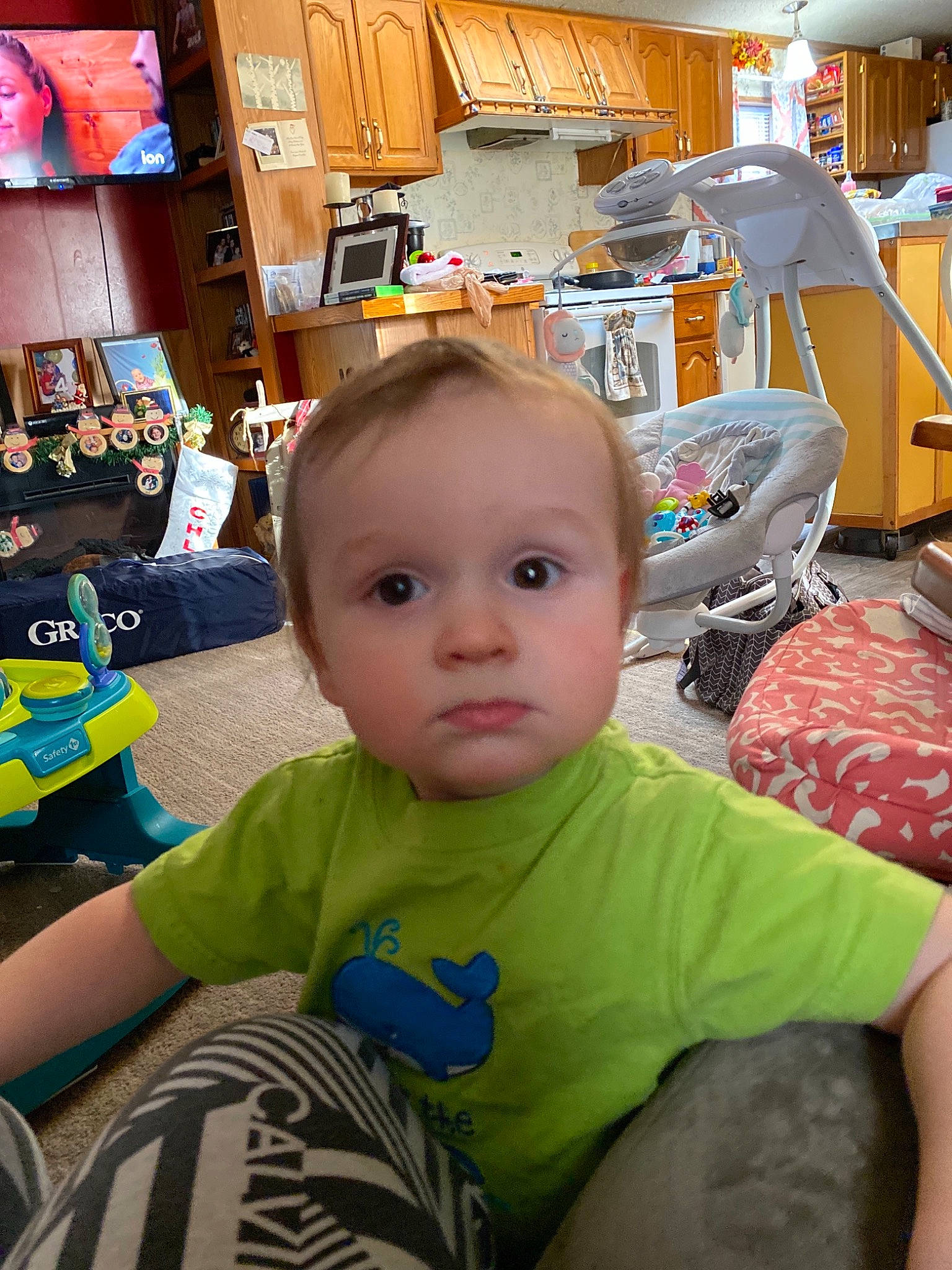 Spencer joined the competition — help win amazing prizes! baby, baby_products, baby_toddler_clothing, bookcase, chair, cheek, child, fun, happy, lamp, leisure, people, person, room, shelf, shelving, sitting, t_shirt, toddler, toy