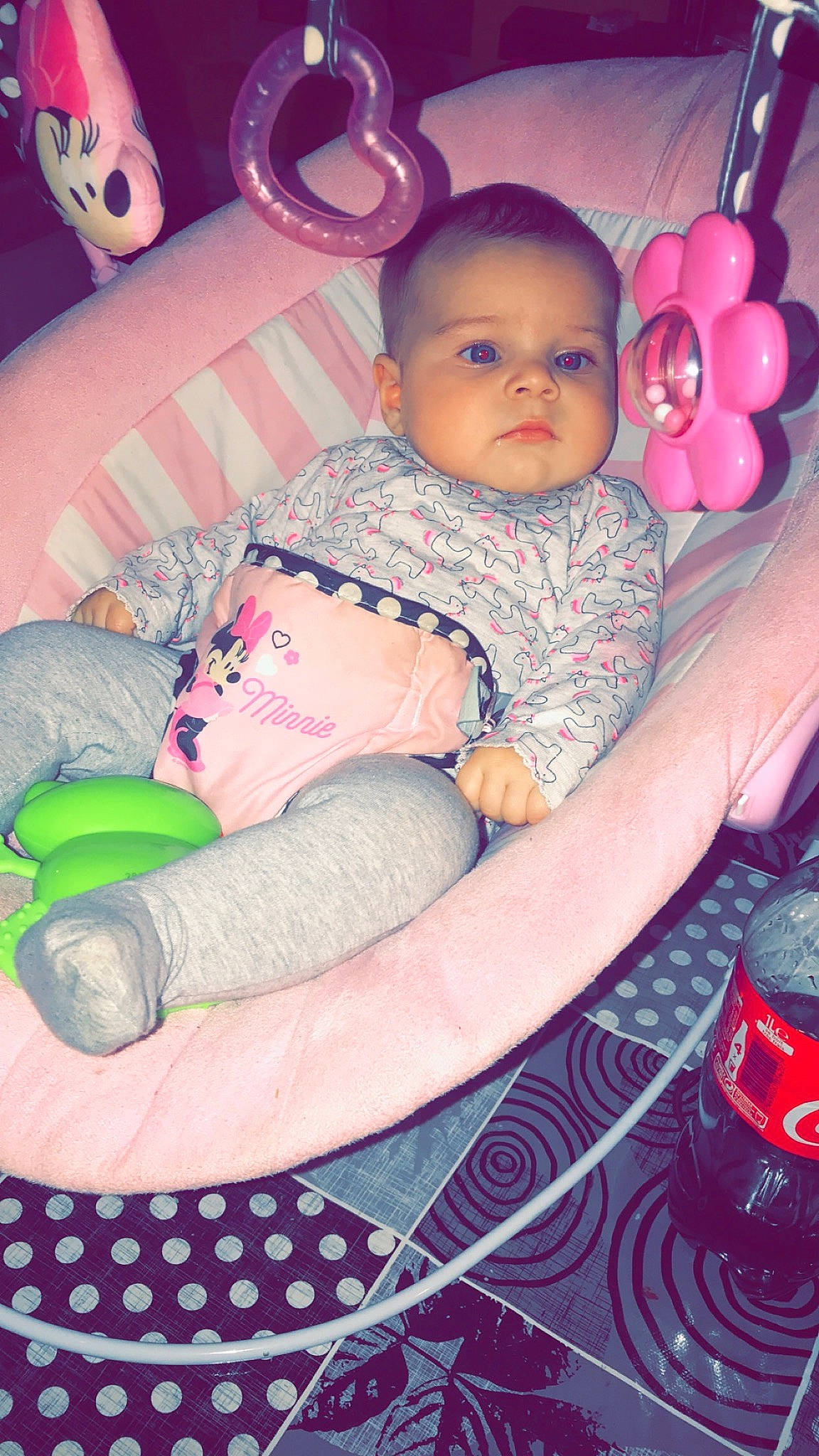 Kayla a rejoint le concours — aidez-le/la à gagner de superbes lots ! baby, baby_products, child, person, pink, product, smile, toddler