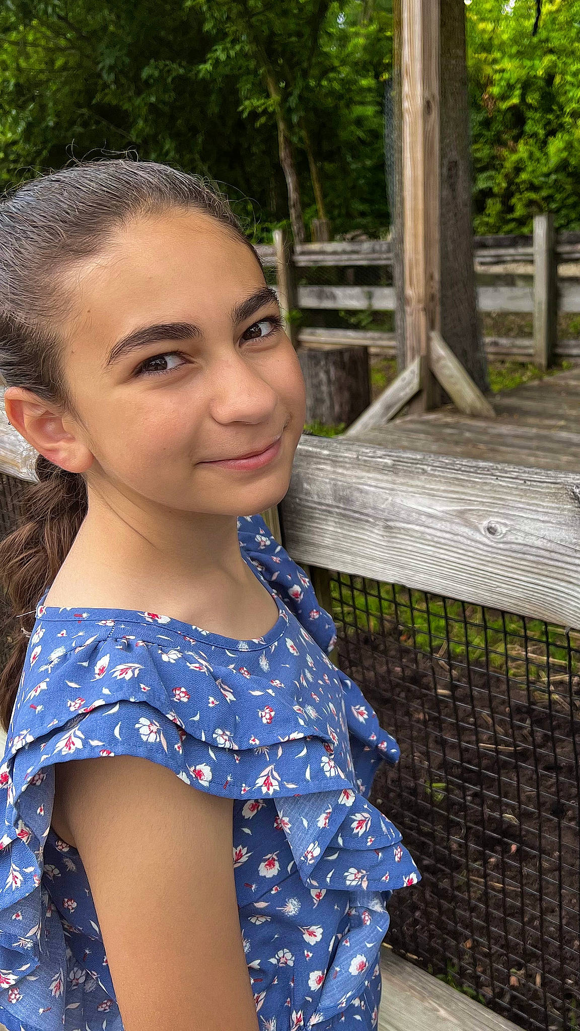 Alisha joined the competition — help win amazing prizes! beauty, black_hair, child, cool, electric_blue, eye, facial_expression, fence, grass, hair, happy, iris, jewellery, joy, leisure, lip, long_hair, neck, person, plant