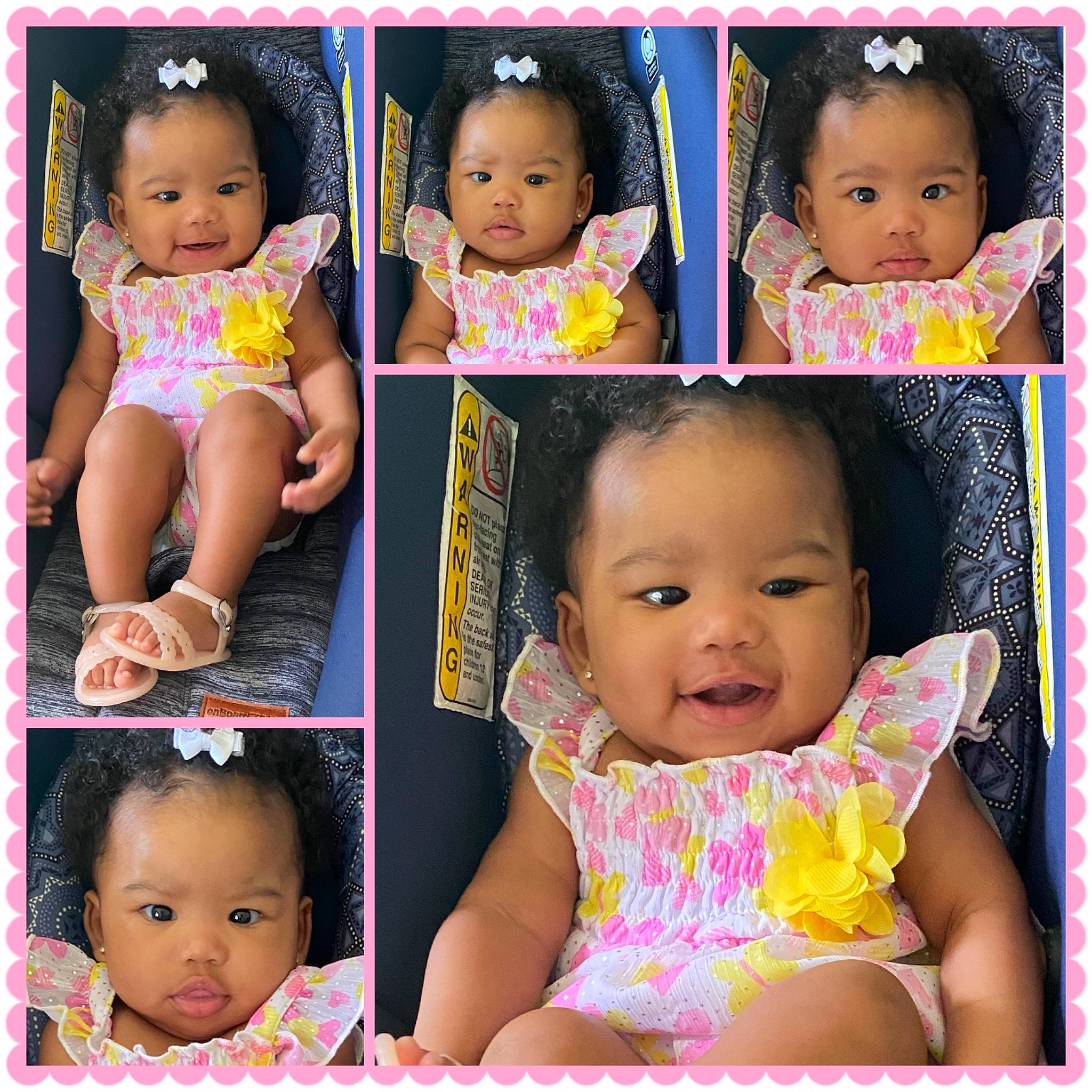 Amoura joined the competition — help win amazing prizes! baby, baby_toddler_clothing, cheek, chin, eyelash, face, facial_expression, happy, human, people, person, photograph, pink, product, sharing, skin, sleeve, t_shirt, toddler, violet