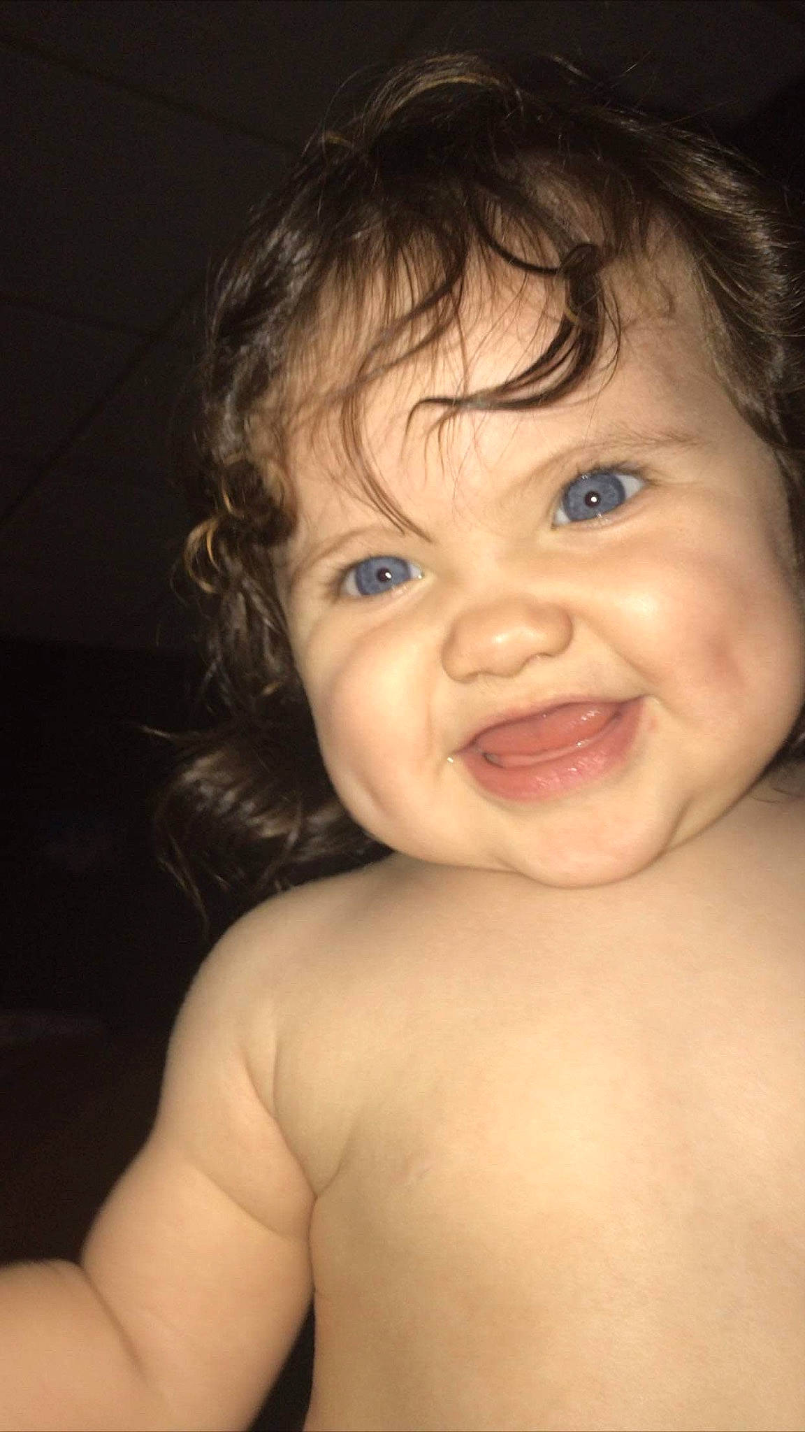 Kodi is registered to the contest to win money with this photo: baby, beauty, cheek, child, chin, close_up, eye, eyebrow, face, facial_expression, forehead, hair, head, iris, lip, nose, organ, person, skin, smile