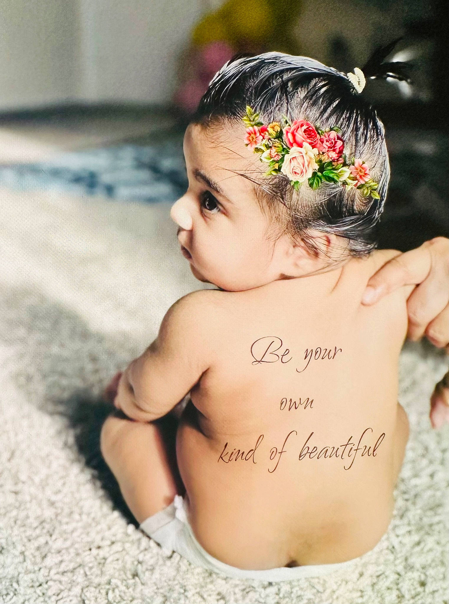 Airareddy joined the competition — help win amazing prizes! baby, baby_toddler_clothing, cheek, child, eyelash, facial_expression, fashion_accessory, flash_photography, flower, grass, hairstyle, happy, headband, headgear, headpiece, jewellery, person, petal, sitting, skin