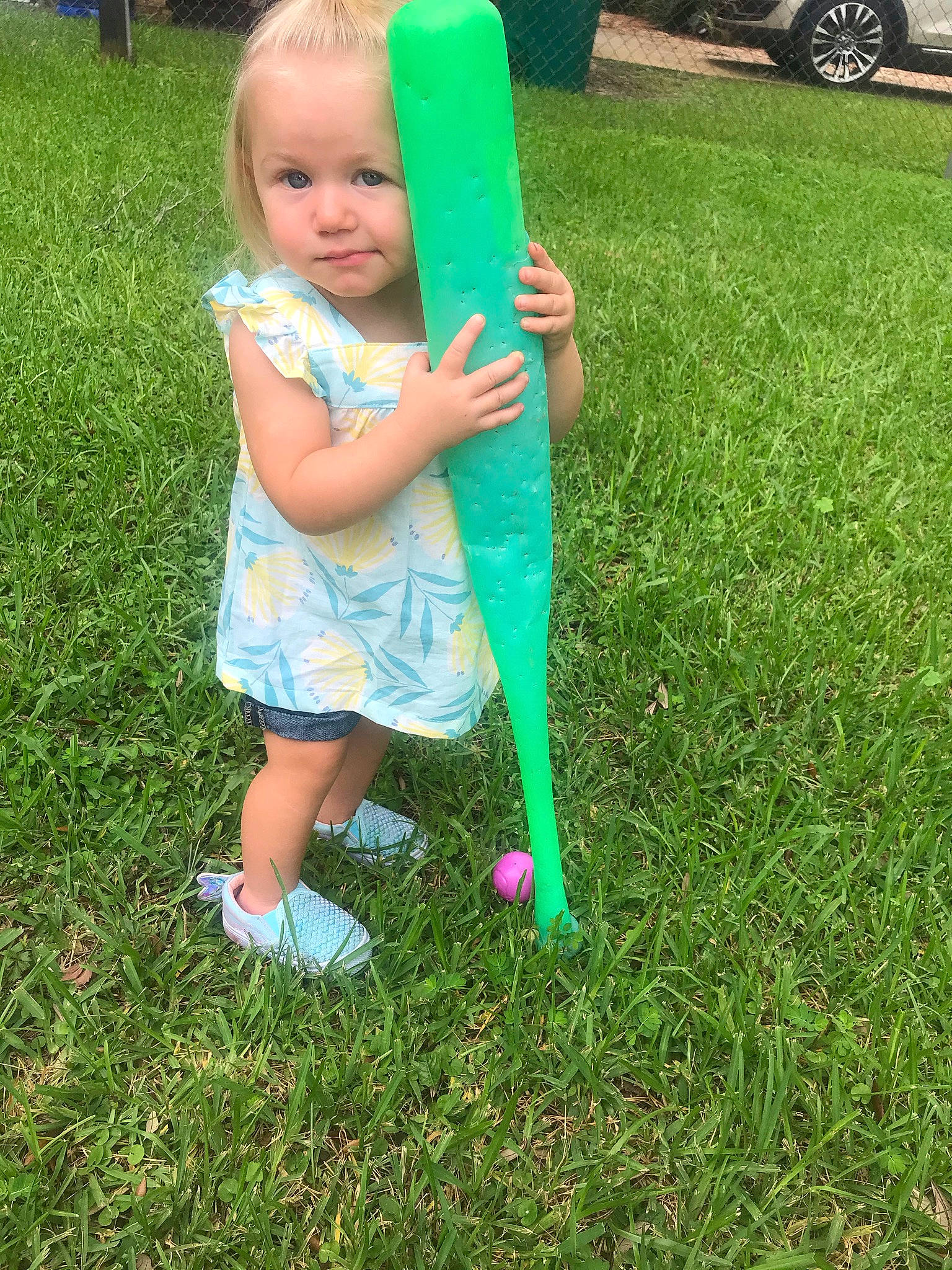 Elli is registered to the contest to win money with this photo: baby, baby_toddler_clothing, child, fun, garden, grass, grass_family, grassland, happy, lawn, leisure, outdoor_play_equipment, people_in_nature, person, play, recreation, summer, tire, toddler, wheel