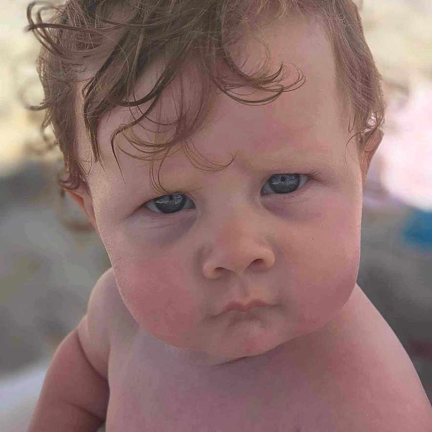 Aspen joined the competition — help win amazing prizes! baby, blonde, bodypart, face, finger, frown, hair, hand, happy, head, mouth, nature, newborn, outdoors, person, photography, portrait, sad, selfie, smile