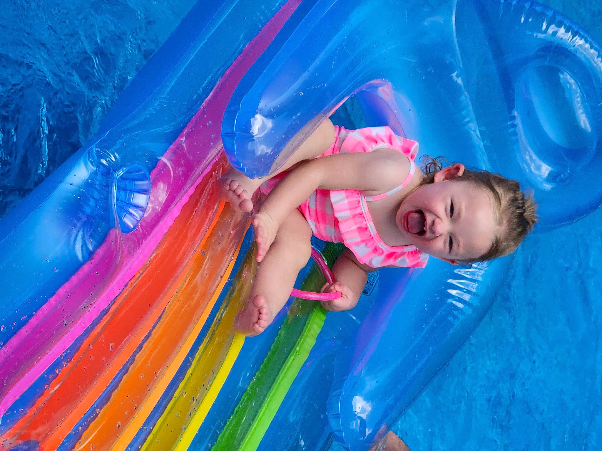 Darla joined the competition — help win amazing prizes! aqua, azure, blue, child, chute, electric_blue, fun, happy, leisure, magenta, nonbuilding_structure, outdoor_recreation, person, pink, play, playground, purple, recreation, smile, toddler