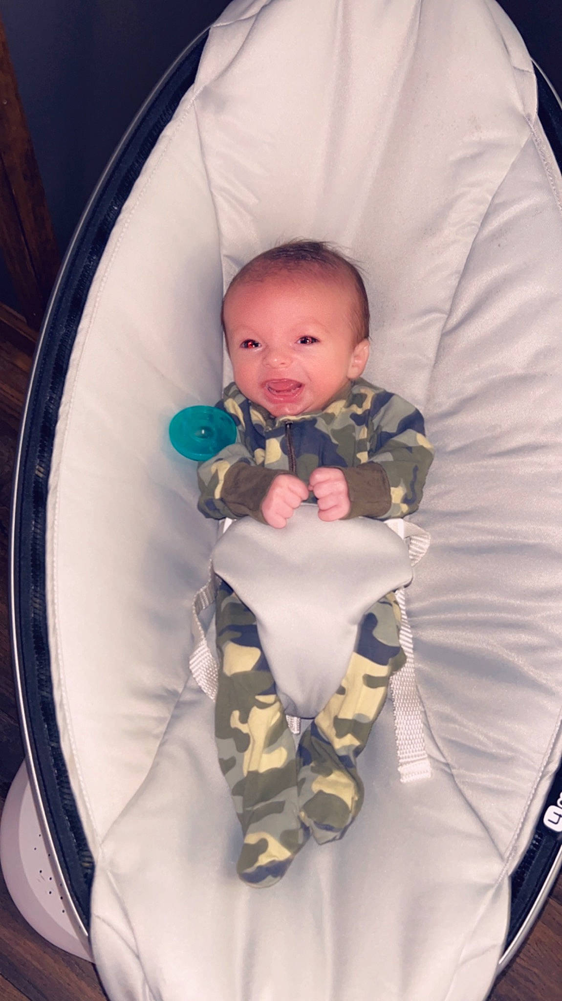 Koby is registered to the contest to win money with this photo: baby, baby_carriage, baby_products, baby_safety, baby_sleeping, baby_toddler_clothing, car_seat, cheek, child, circle, comfort, infant_bed, linens, person, personal_protective_equipment, sitting, sleeve, smile, toddler