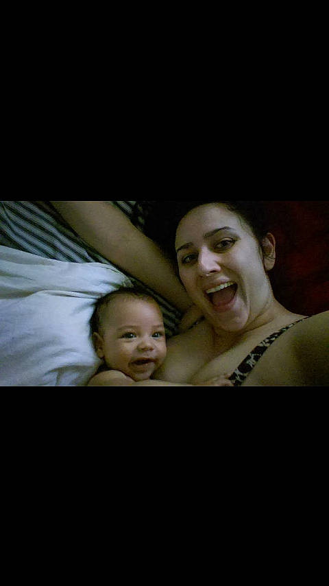 Gianni is registered to the contest to win money with this photo: baby, cheek, child, eye, face, facial_expression, flash_photography, fun, happy, human, joy, love, mother, night, people, person, photograph, photography, portrait, sky