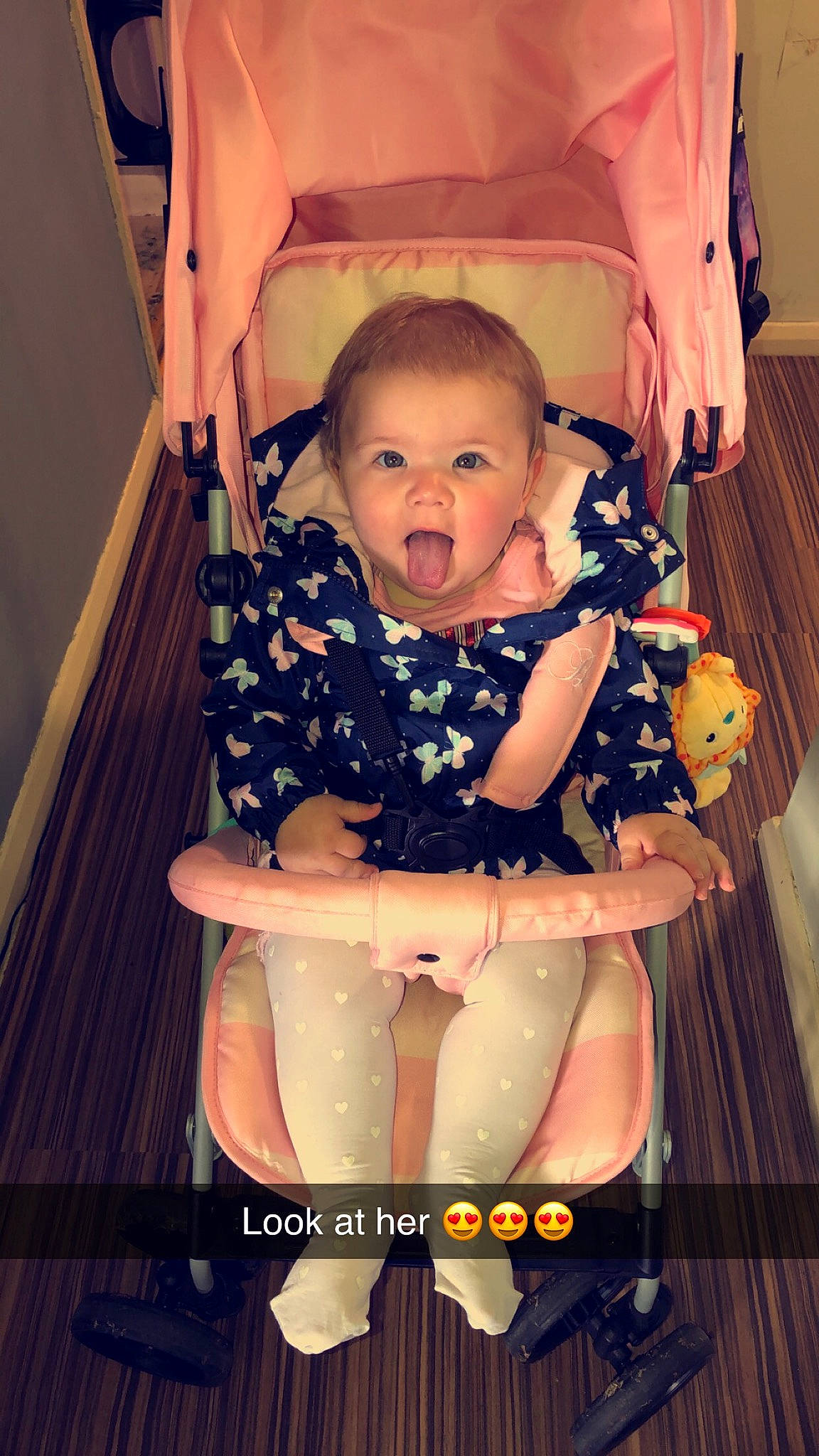 Amelia-rose is registered to the contest to win money with this photo: baby, baby_products, cheek, child, person, product, sitting, skin, smile, surprise, swing, toddler