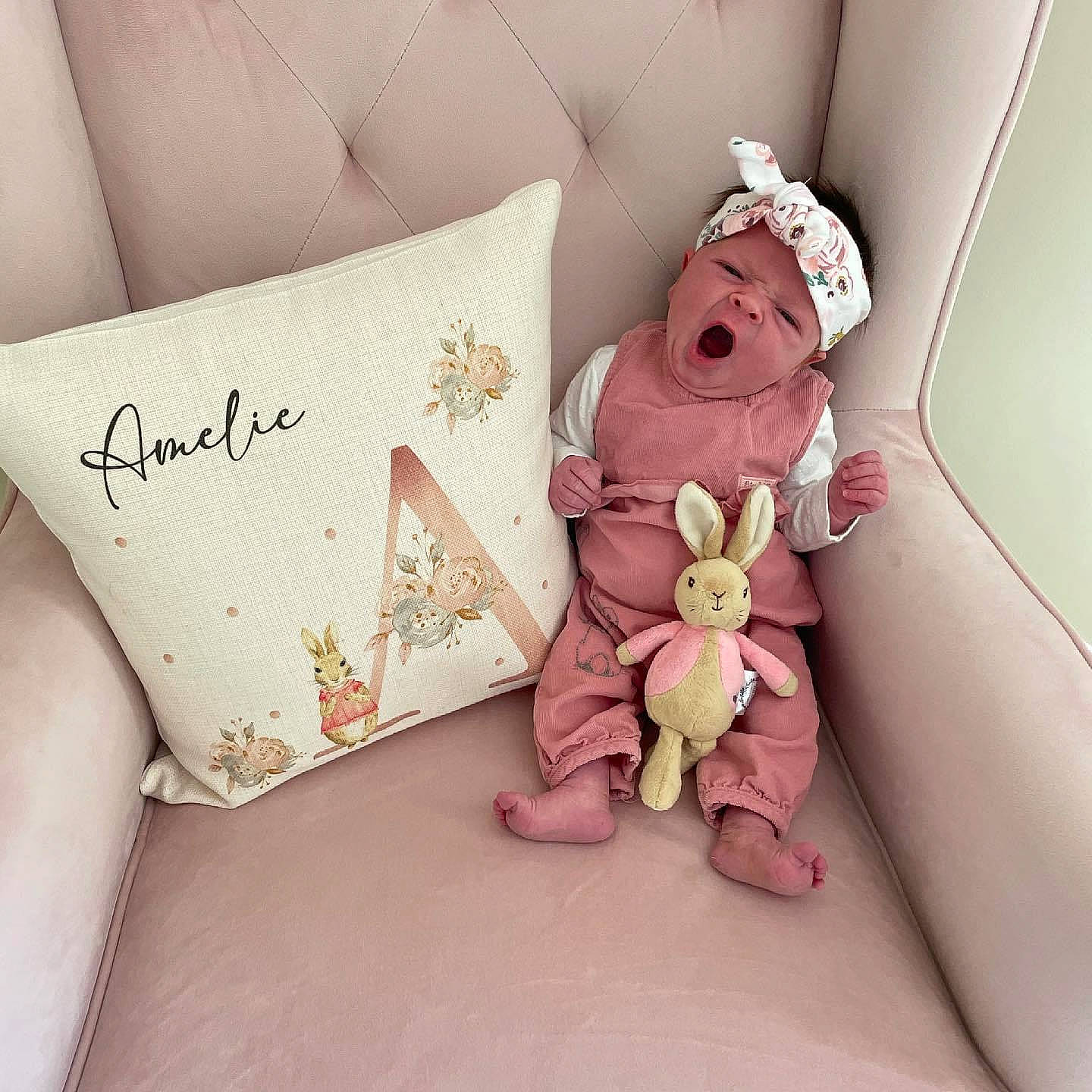 Amelie joined the competition — help win amazing prizes! bedding, carmine, comfort, fashion_accessory, finger, font, headwear, human_leg, linens, magenta, paper, paper_product, party_supply, pattern, peach, person, petal, pink, rectangle, room