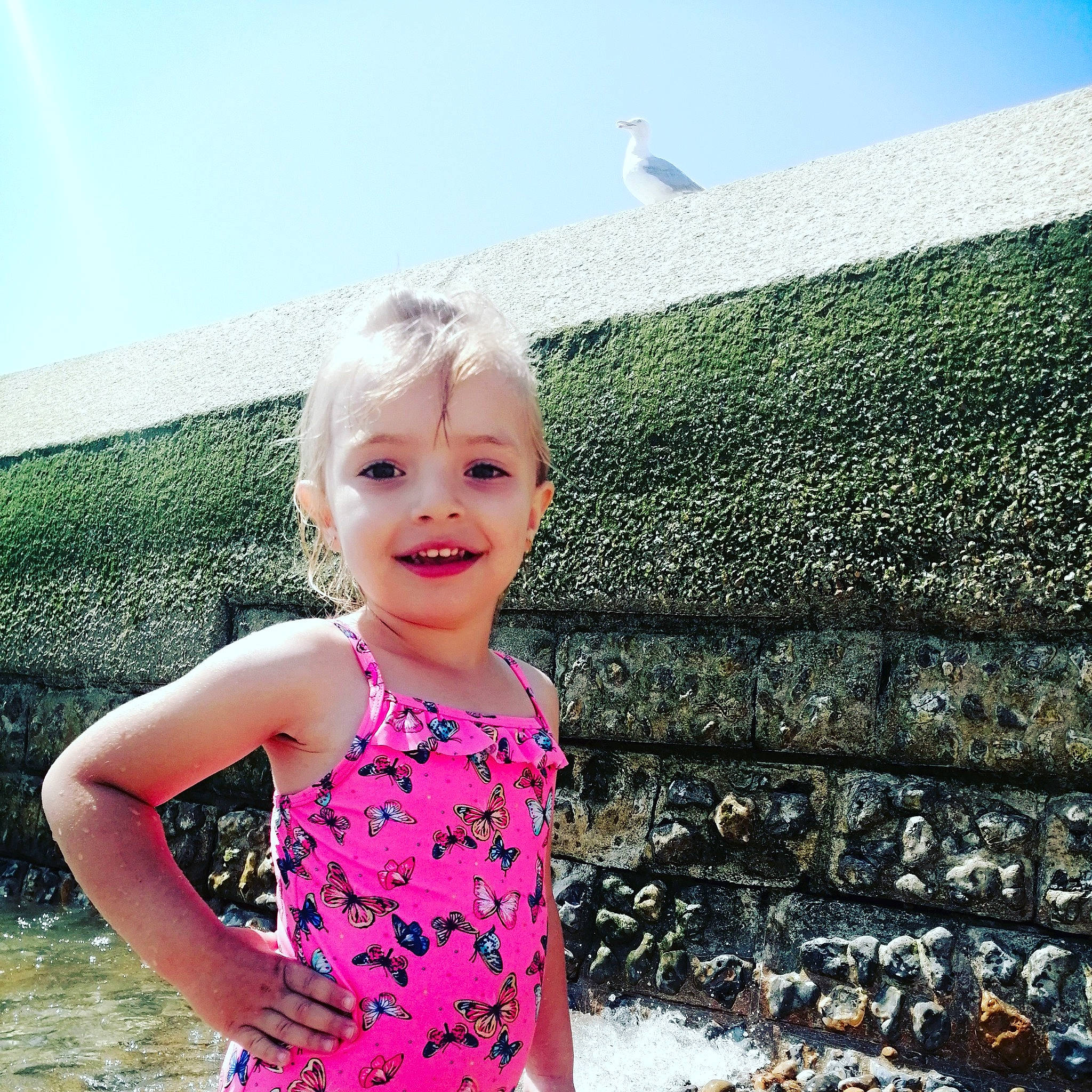 Lorena joined the competition — help win amazing prizes! child, dress, family, grass, happy, joy, leisure, pattern, people, person, pink, plant, play, sea, smile, summer, toddler, tree, vacation, wall