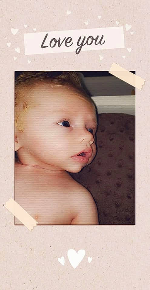 Mason is registered to the contest to win money with this photo: baby, cheek, child, chin, ear, eyelash, face, head, nose, person, photo_caption, photograph, photography, portrait, product, room, skin, smile, toddler