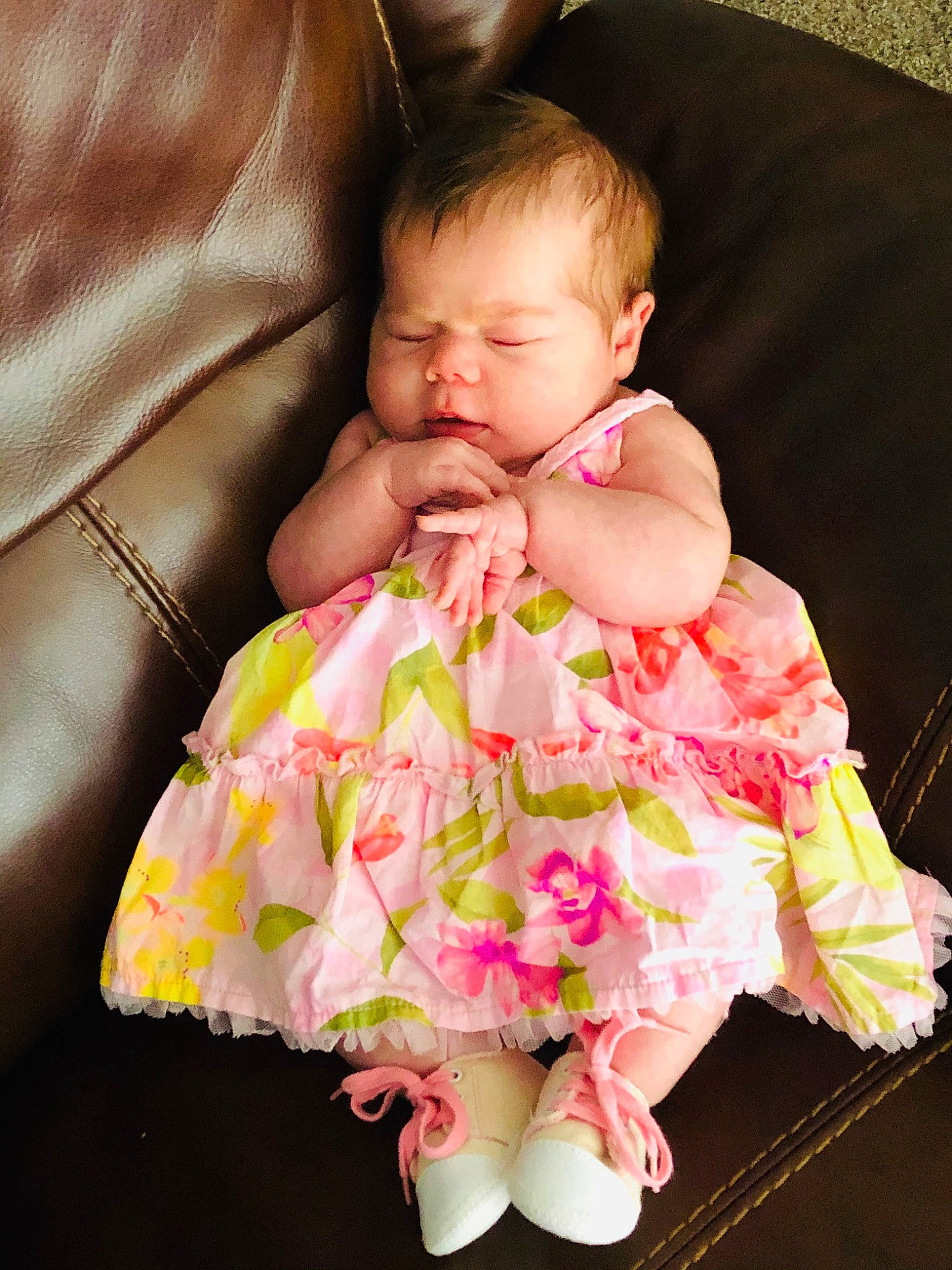 Mayleigh joined the competition — help win amazing prizes! baby, baby_products, baby_toddler_clothing, beauty, cheek, child, dress, fashion_accessory, flower, peach, person, pink, plant, product, skin, textile, toddler