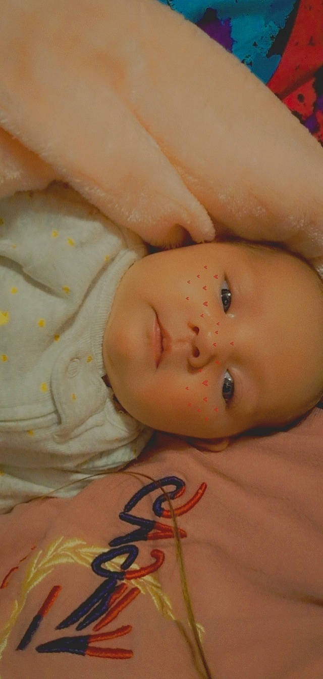 Journee is registered to the contest to win money with this photo: abdomen, arm, baby, barechested, cheek, chest, child, eye, eyebrow, eyelash, flesh, human_body, lip, mouth, navel, neck, nose, person, skin, toddler