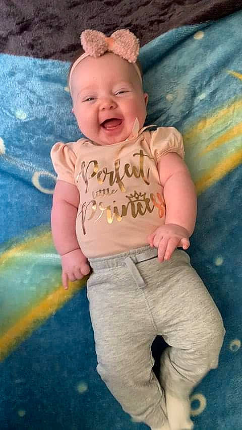 Ayvah joined the competition — help win amazing prizes! abdomen, baby, baby_toddler_clothing, child, cool, eye, face, fun, happy, headgear, person, pink, skin, sleeve, smile, standing, t_shirt, textile, toddler, trunk
