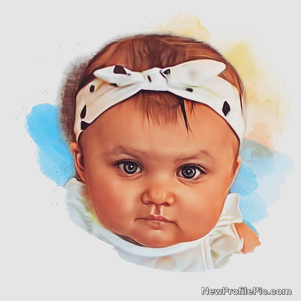 Maëlye participe au concours pour gagner de l'argent avec cette photo : art, baby, baby_toddler_clothing, cheek, child, eyebrow, eyelash, fashion_accessory, hair_accessory, happy, headpiece, illustration, iris, paint, painting, peach, person, picture_frame, portrait_photography, toddler