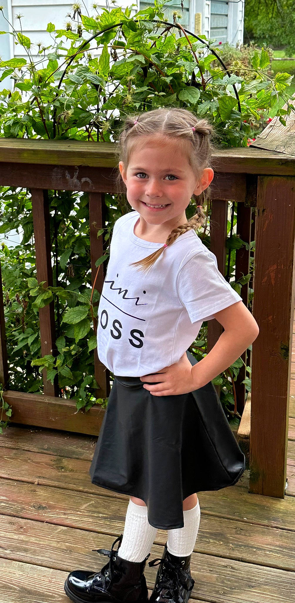 Finnley joined the competition — help win amazing prizes! blond, electric_blue, face, grass, hair, happy, joint, joy, knee, leisure, person, plant, school_uniform, shoulder, sleeve, smile, t_shirt, thigh, toddler, trunk