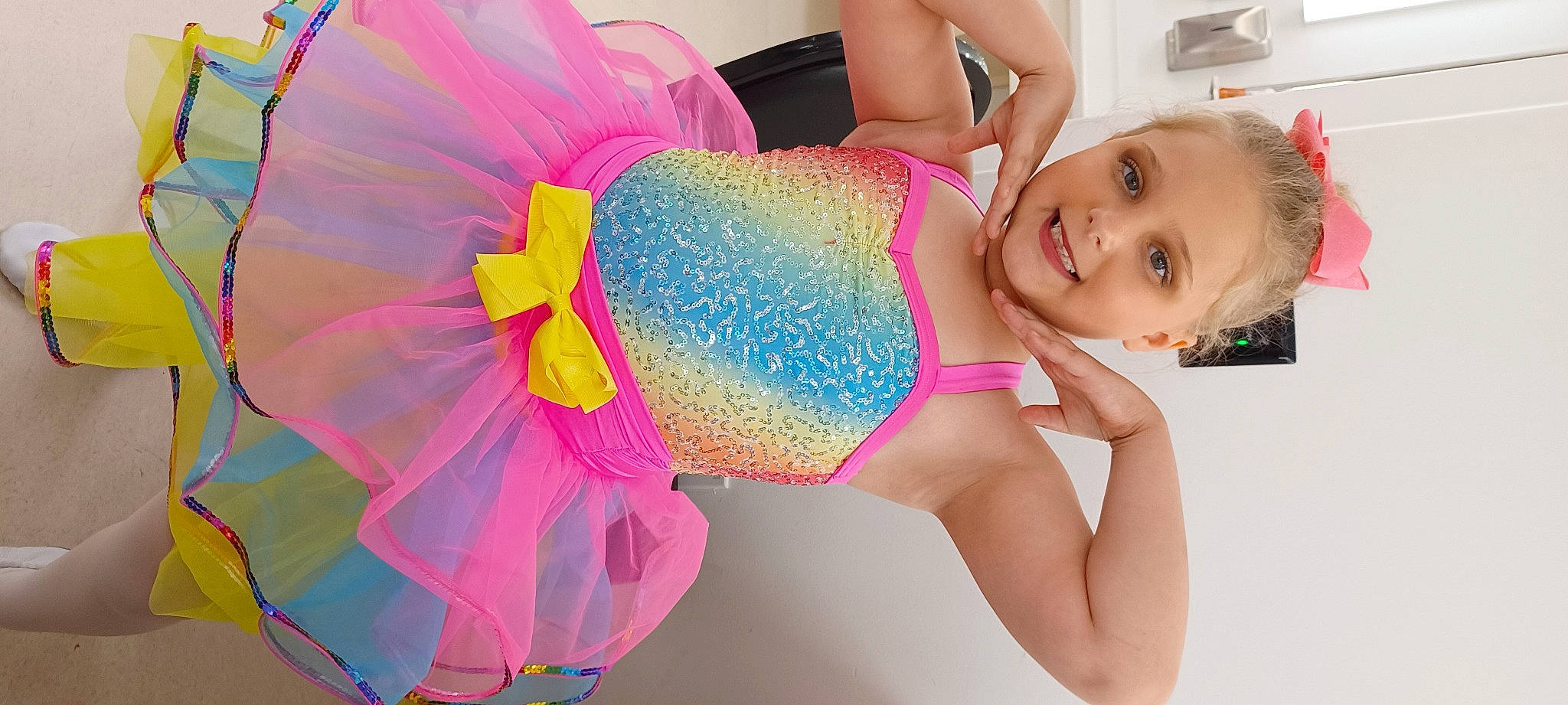 Brooklyn joined the competition — help win amazing prizes! abdomen, brassiere, chest, fun, happy, human_leg, joy, knee, leisure, lingerie, magenta, person, petal, pink, skin, smile, swimsuit_top, swimwear, thigh, trunk