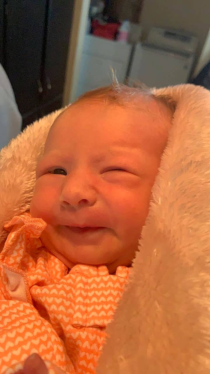 Brynley joined the competition — help win amazing prizes! baby, cheek, child, chin, close_up, eye, face, facial_expression, forehead, head, lip, mouth, nose, person, skin, smile, toddler