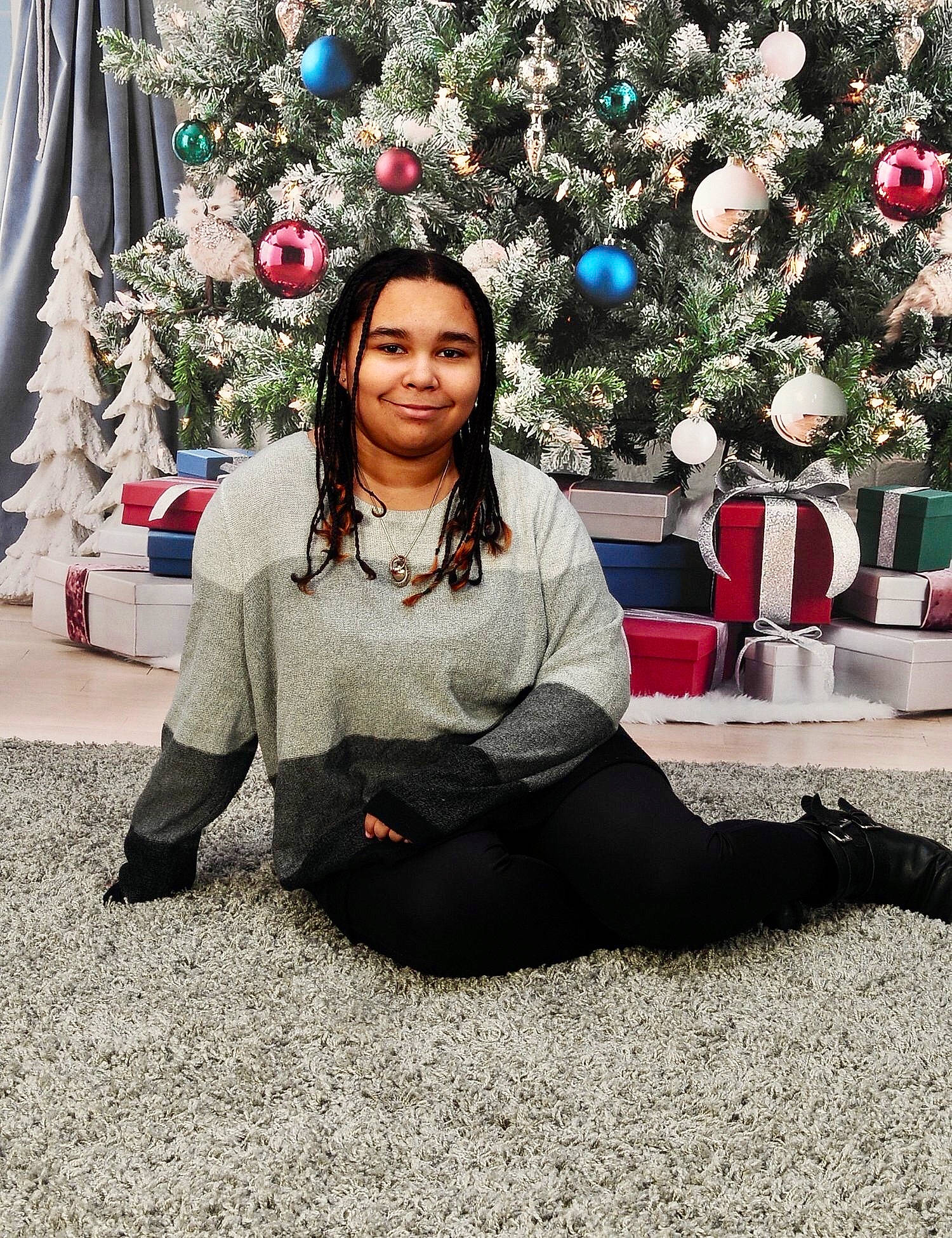 Hazel Sexton is registered to the contest to win money with this photo: christmas, christmas_decoration, christmas_eve, christmas_lights, christmas_ornament, christmas_tree, conifer, curtain, fir, holiday, holiday_ornament, interior_design, joy, living_room, ornament, person, pine, pine_family, silvertip_fir, tradition