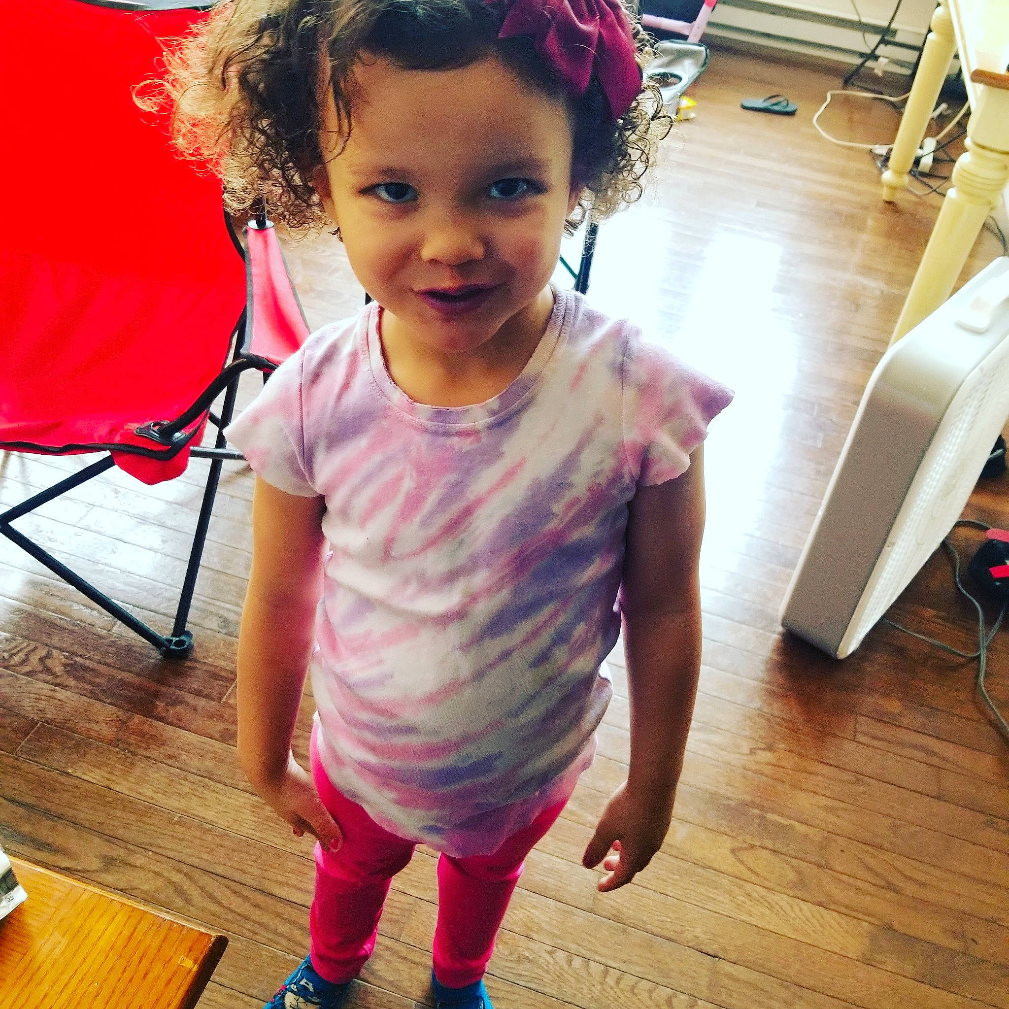 Cheryl Figueroa joined the competition — help win amazing prizes! beauty, cheek, child, cool, face, footwear, hair, hairstyle, head, human, joy, lip, nose, person, pink, play, shoulder, skin, sportswear, standing