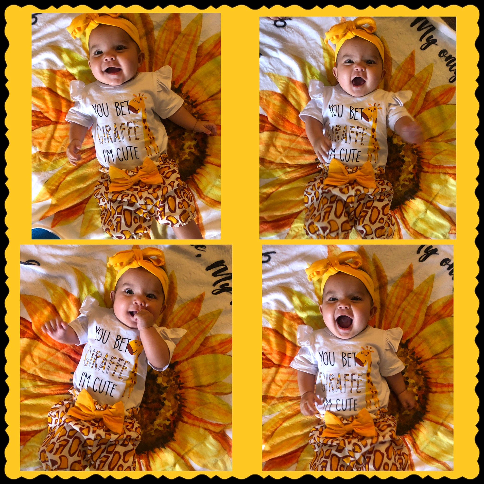 Abygail joined the competition — help win amazing prizes! art, baby_toddler_clothing, child, child_art, collage, event, face, font, happy, head, headwear, orange, outerwear, pattern, peach, person, photograph, photomontage, rectangle, sleeve