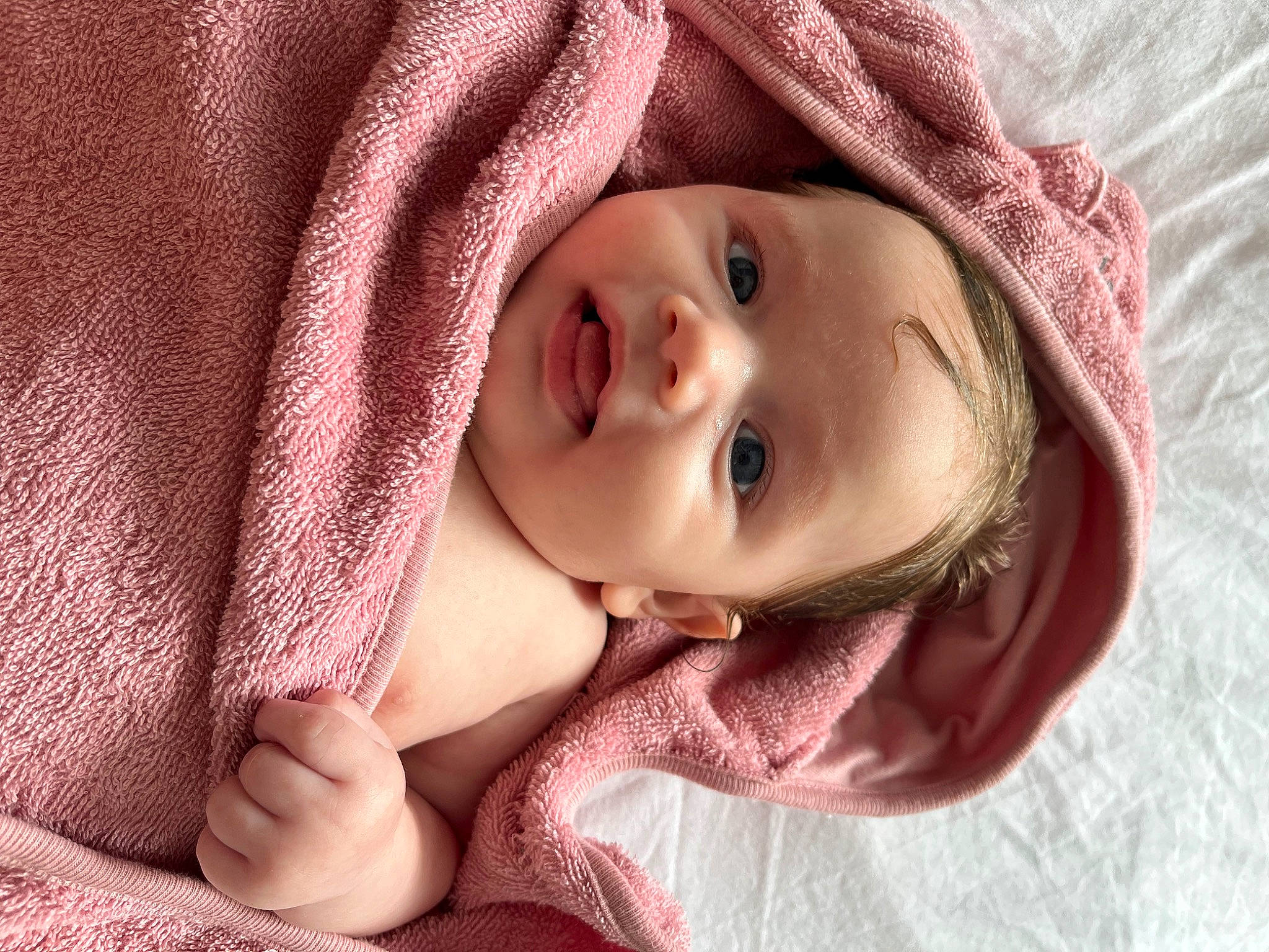 Mabel joined the competition — help win amazing prizes! cheek, comfort, eye, eyebrow, eyelash, face, flash_photography, gesture, happy, iris, lip, mouth, neck, nose, outerwear, person, pink, skin, sleeve, smile