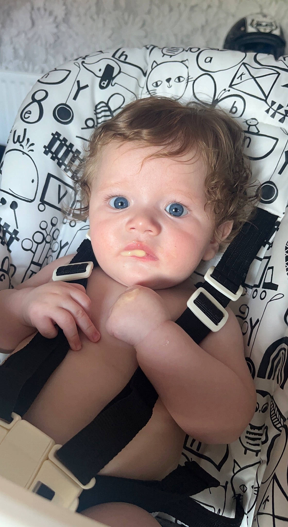 Mabel joined the competition — help win amazing prizes! baby, baby_toddler_clothing, cheek, cool, eye, eyebrow, eyelash, facial_expression, finger, flash_photography, gesture, hairstyle, head, human, iris, lip, mouth, neck, person, skin