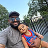 Jace joined the competition — help win amazing prizes! adult, beard, bench, cap, casual_clothing, child, daylight, family, father, fence, happy, outdoor, park, portrait, selfie, sky, smiling, son, sunglasses, trees