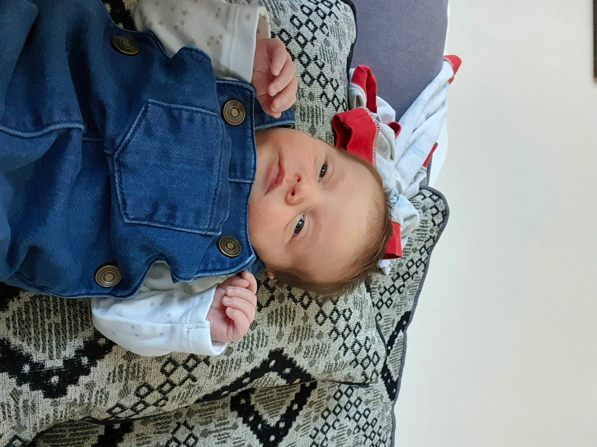 Chelsea is registered to the contest to win money with this photo: baby, cheek, child, ear, hair_accessory, head, headgear, nose, person, skin, smile, toddler