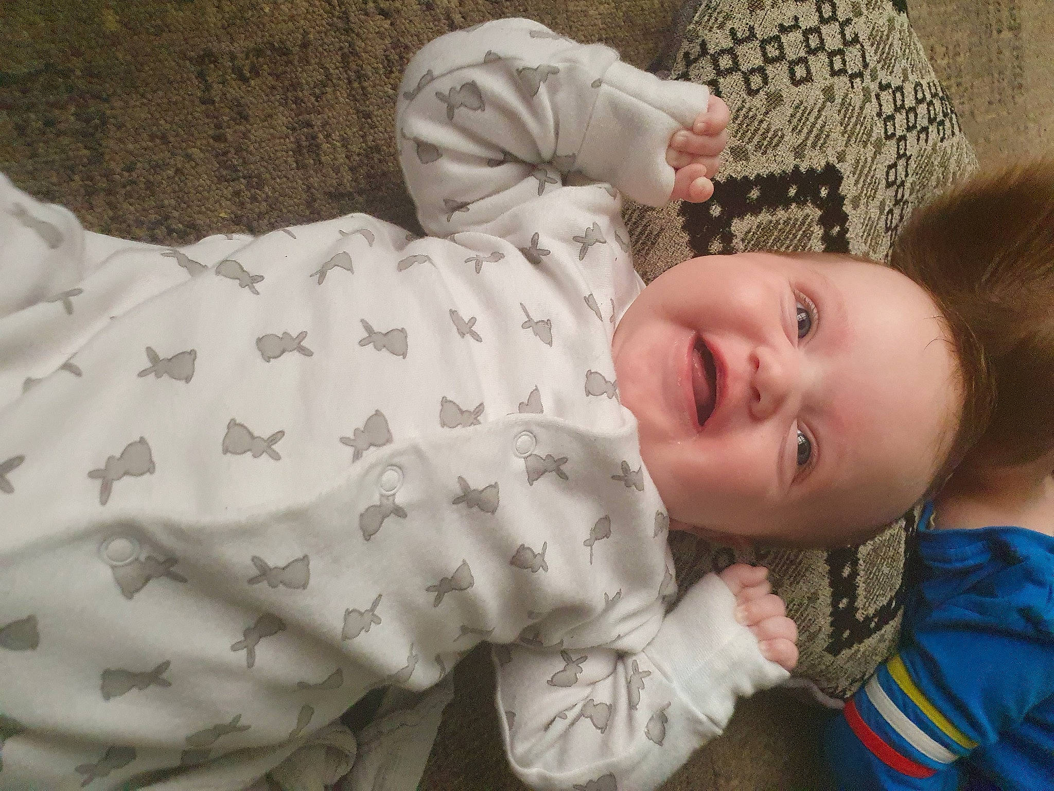 Chelsea is registered to the contest to win money with this photo: baby, cheek, child, ear, nose, person, skin, smile, toddler