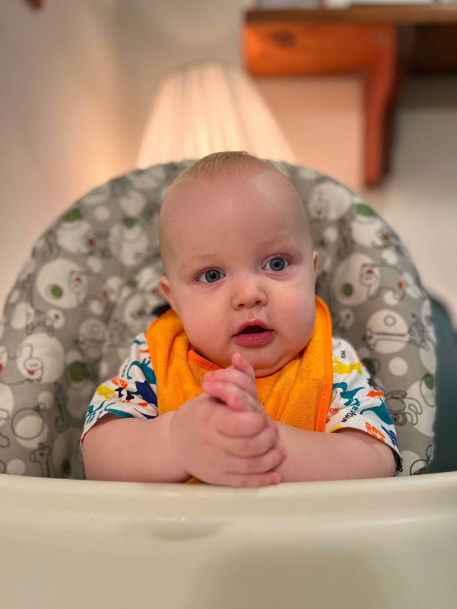 Bryce joined the competition — help win amazing prizes! baby, baby_products, baby_toddler_clothing, cheek, child, chin, comfort, eye, finger, fun, happy, iris, mouth, nose, person, room, sitting, skin, sleeve, toddler