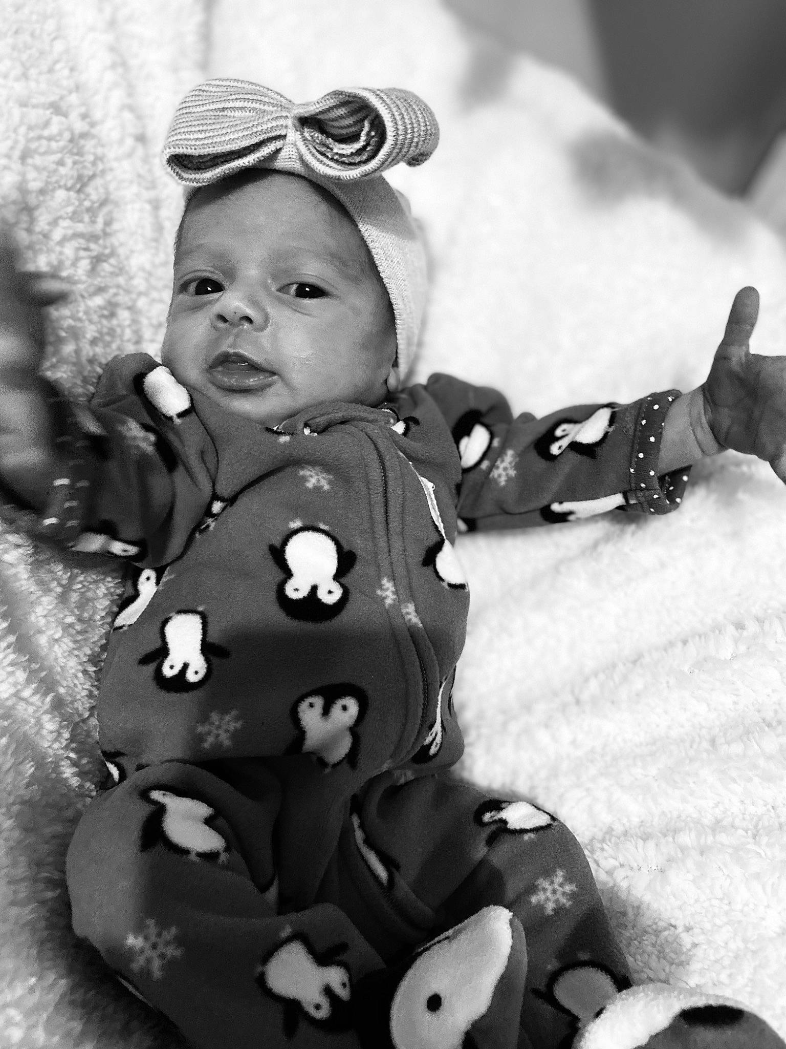 Helen joined the competition — help win amazing prizes! baby, black, black_and_white, child, ear, family, happy, headgear, monochrome, monochrome_photography, people, person, photograph, photography, play, smile, snow, style, toddler, white