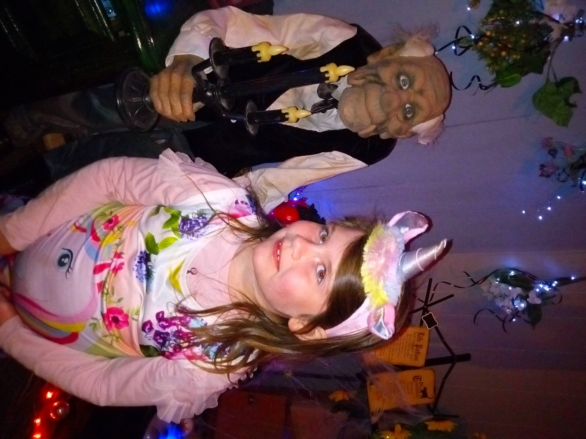 Sierra joined the competition — help win amazing prizes! artist, costume, entertainment, event, fun, hat, headwear, joy, light, magenta, night, party, person, pink, purple, smile, space, tree