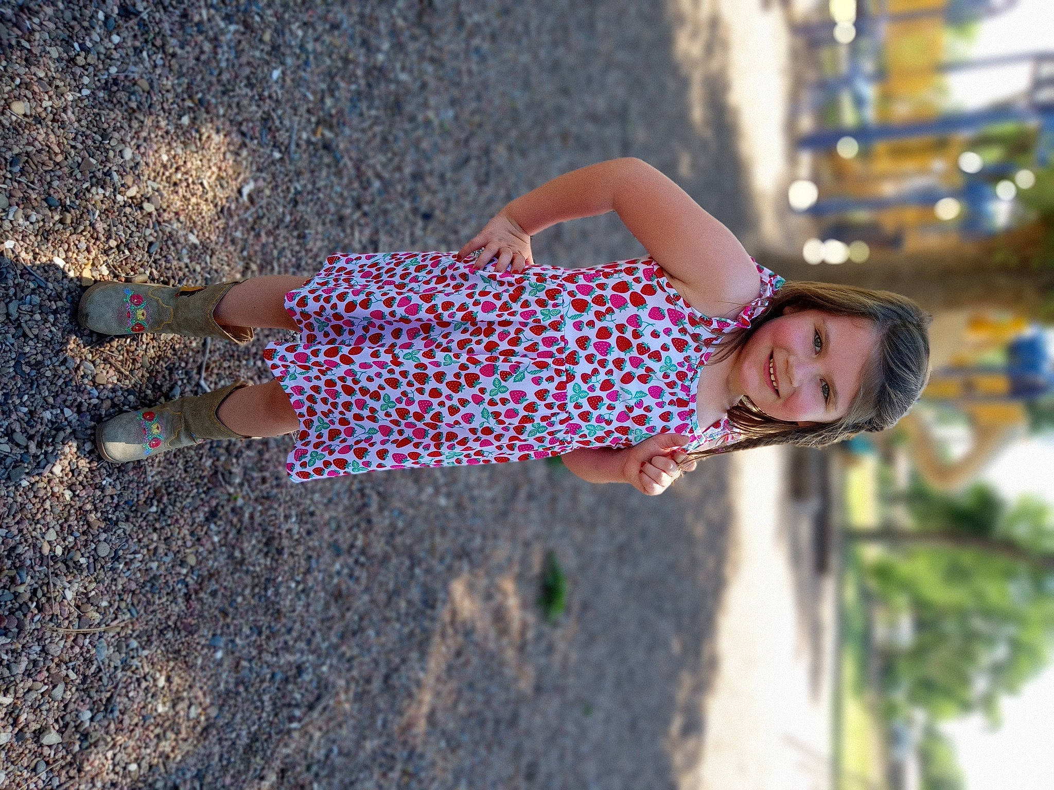 Sierra joined the competition — help win amazing prizes! day_dress, dress, electric_blue, eyewear, fun, grass, happy, human_leg, joy, leisure, long_hair, pattern, people_in_nature, person, recreation, sunlight, thigh, tints_and_shades, tree, trunk