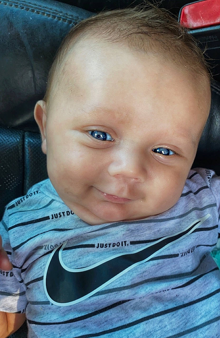 Levi joined the competition — help win amazing prizes! azure, baby, baby_toddler_clothing, beauty, cheek, child, chin, cool, ear, eyebrow, forehead, happy, iris, nose, people, person, product, skin, sleeve, smile