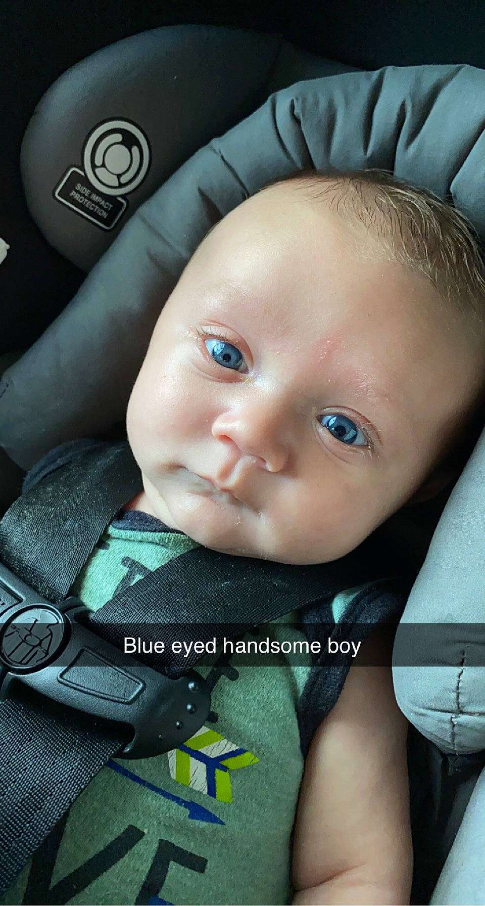 Levi joined the competition — help win amazing prizes! auto_part, baby, baby_carriage, baby_toddler_clothing, car_seat, cheek, child, chin, comfort, electric_blue, eye, eyebrow, eyelash, face, flash_photography, iris, mouth, nose, person, skin